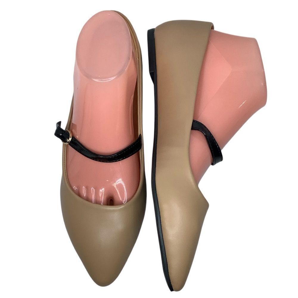 New! Tahari Milan Camel Tan  Patent Slip On Ballet Women’s Flats Various Size